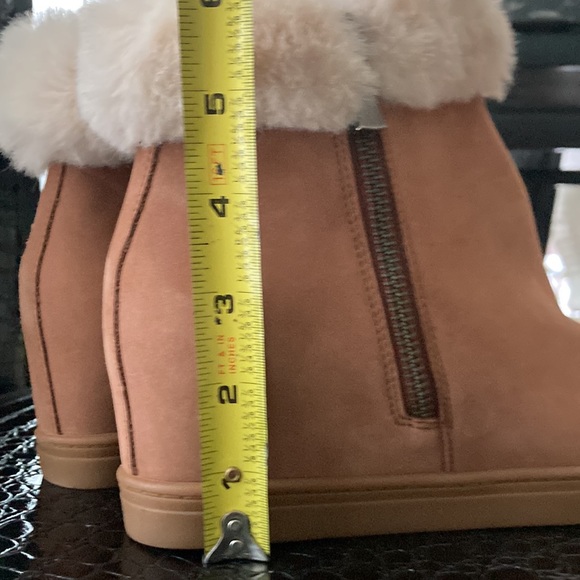 L.Paola suede wedge boots fur trimmed - Picture 14 of 16